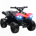 Quad électrique enfant 6V, voiture électrique enfants ATV, musique et phares LED, pour 18-56 mois, 70x42x45cm, rouge-0