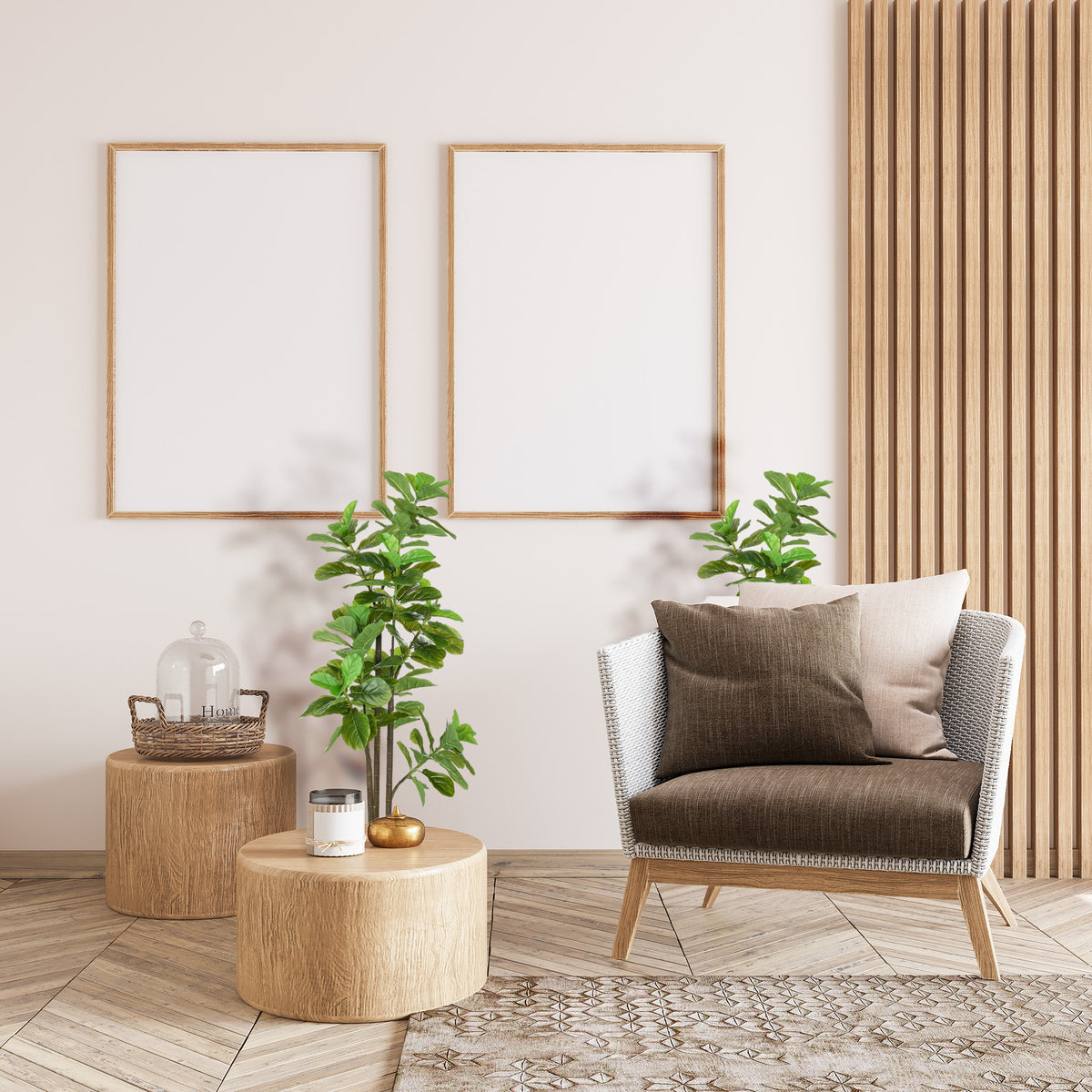 Lot de 2 plantes artificielles Figuier à feuilles de violon Ficus Lyrata hauteur 180cm avec Pot-9