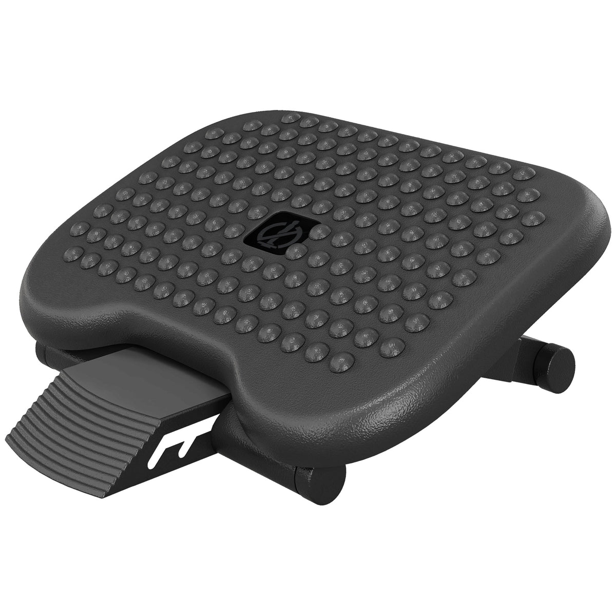 Repose-pieds ergonomique de bureau hauteur et inclinaison réglables 46 x 35 cm noir-0