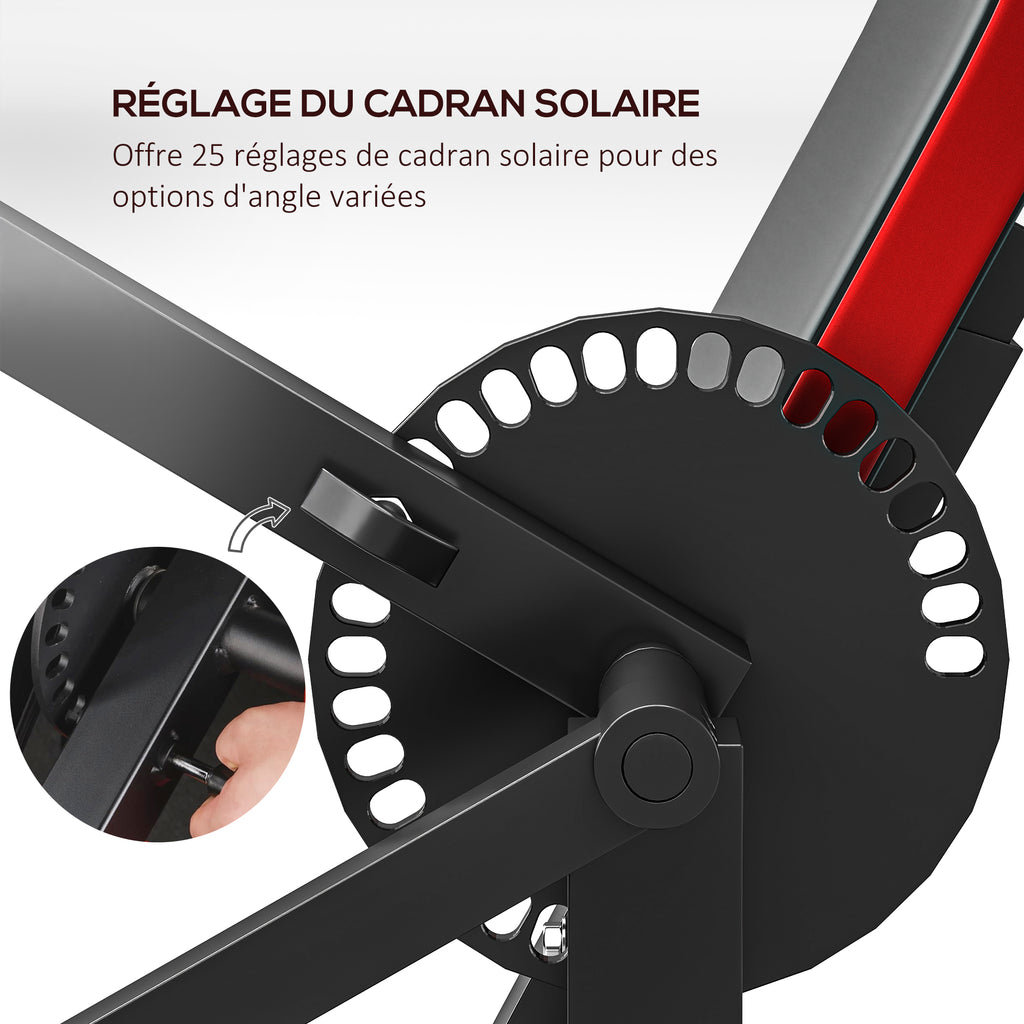 Banc de musculation pour biceps, machine à biceps/triceps 2-en-1 hauteur de l'assise réglable 5 niveaux 105x95x80cm noir-5