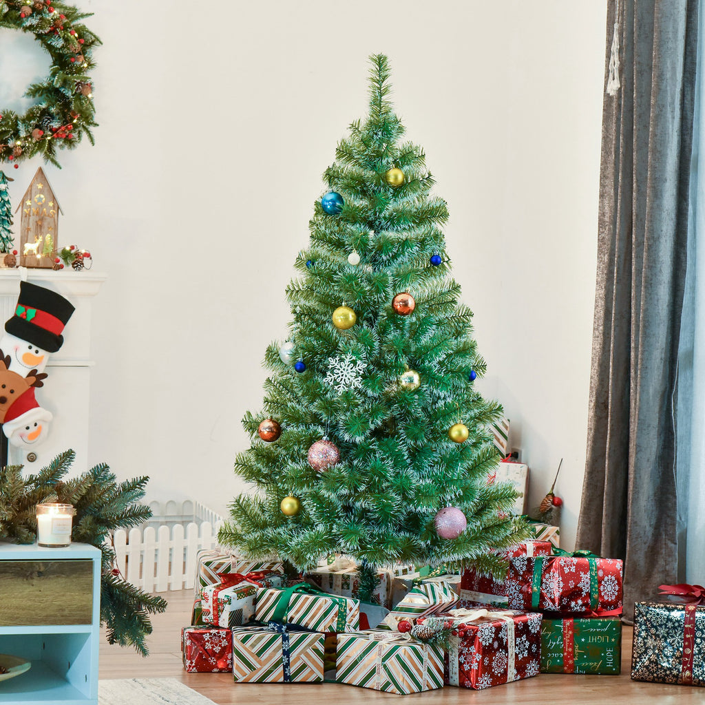 Arbre de Noël artificiel scène de neige Ø 75 x 150H cm 416 Réplique d'une branche d'épine Nordmann Grand Réalisme-9