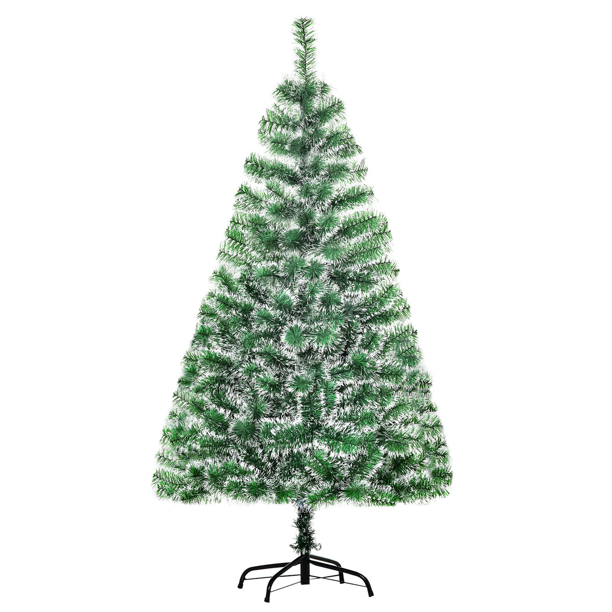 Arbre de Noël artificiel scène de neige Ø 75 x 150H cm 416 Réplique d'une branche d'épine Nordmann Grand Réalisme-0