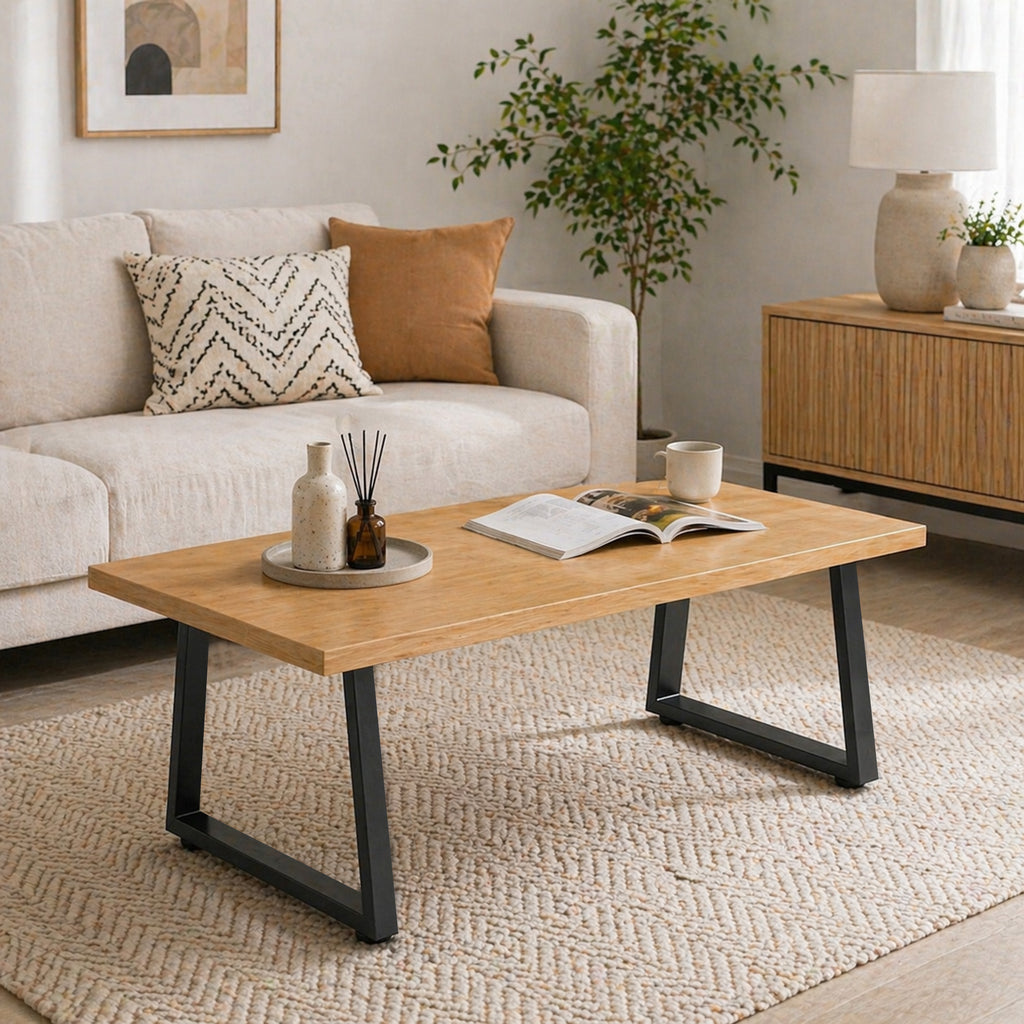 Pieds de table en acier, 60 x 43 cm, lot de 2 pieds de bureau trapezoïdes avec patins réglables et vis, noir-8