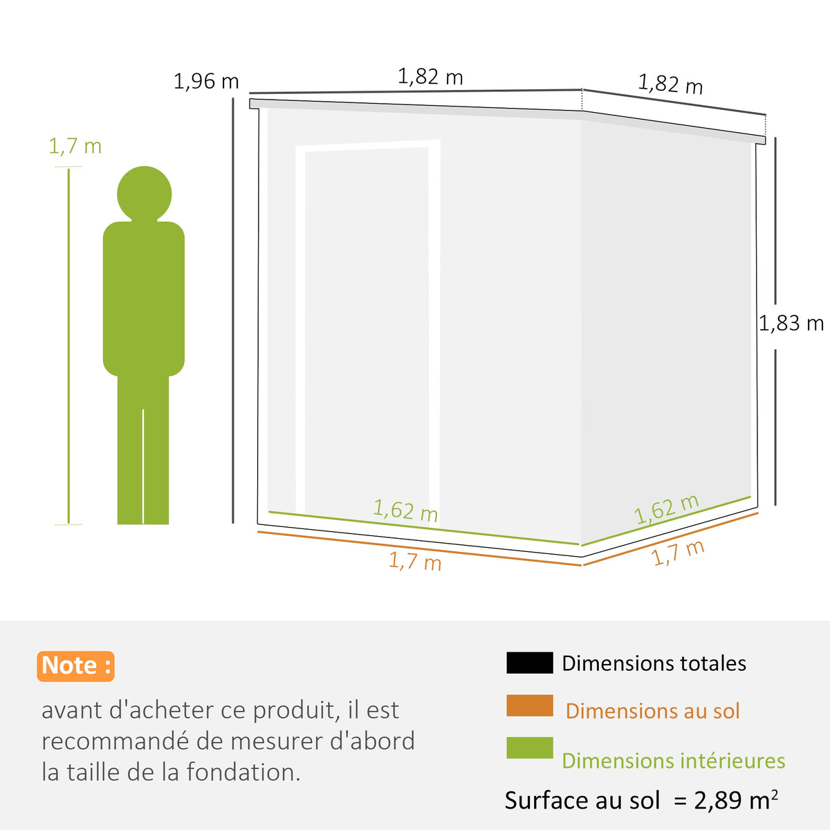 Abri de Jardin Cabanon de Stockage Plancher Structure Aluminium 3 Fenêtres 2 Aérations 182x182x183cm Gris Effet Bois-2
