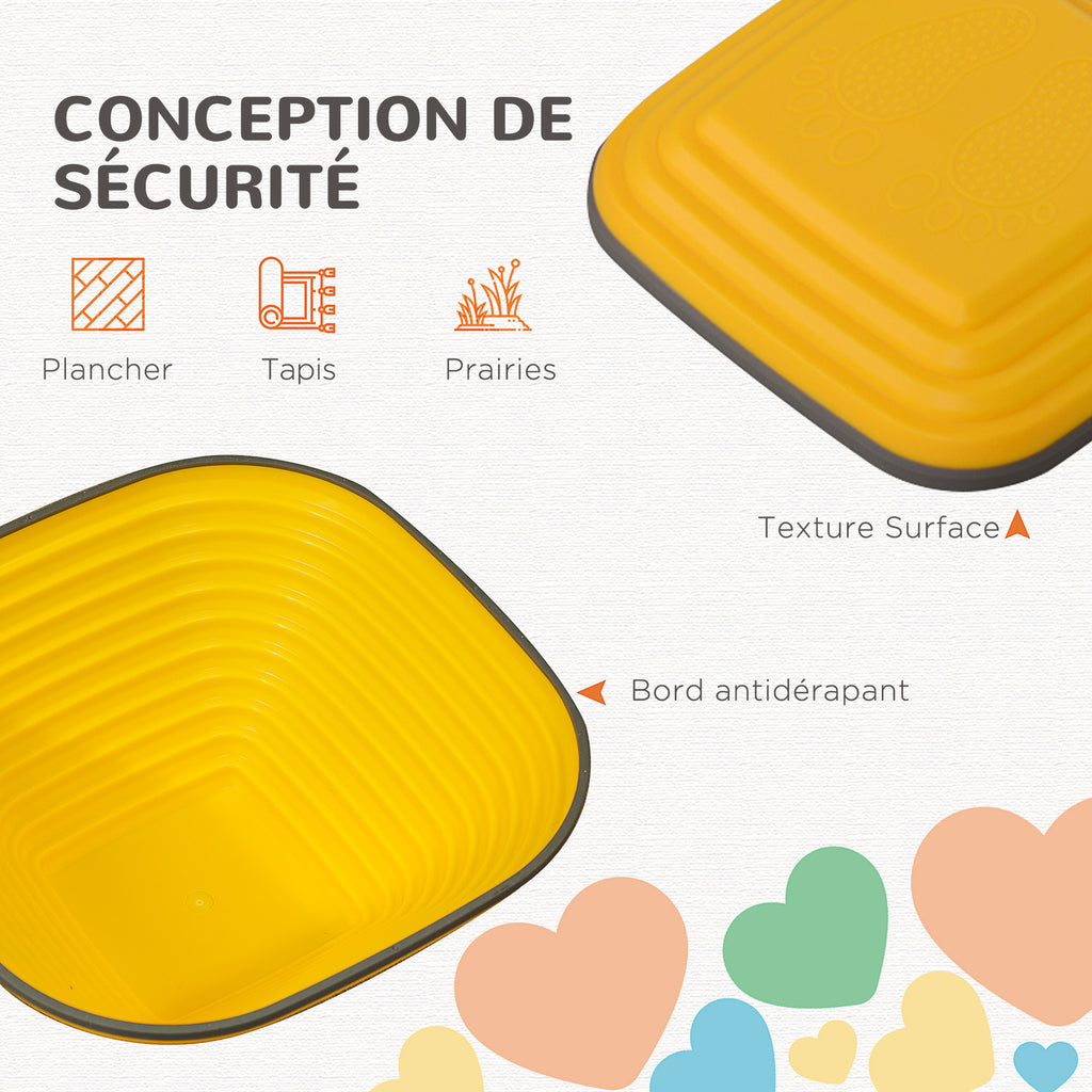 11 pièces pierres d'équilibre pour enfants parcours de motricité empilables et antidérapantes multicolore-5