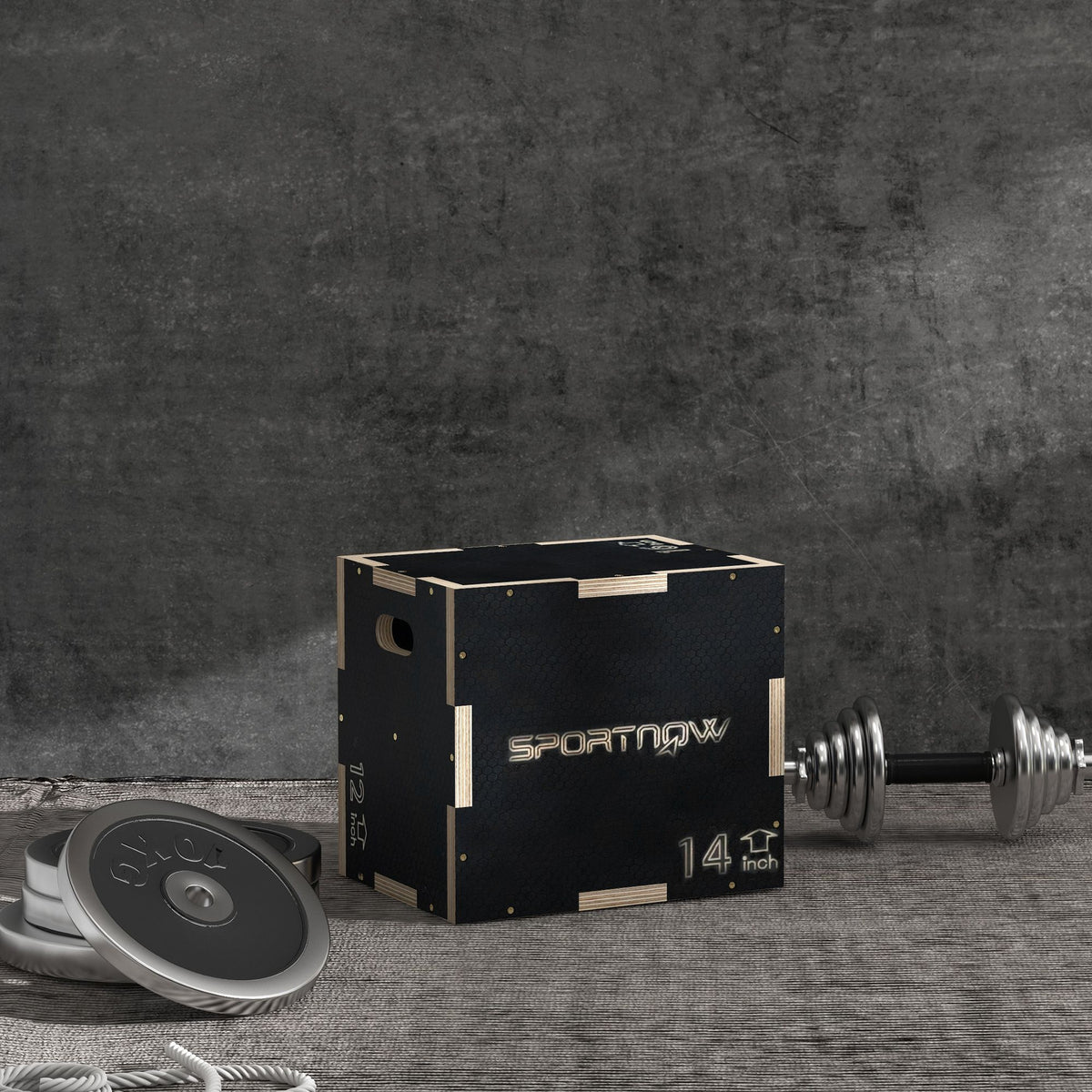 Box Jump pliométrie 3 en 1 boîte à saut musculation fitness pour box training en bois, 30,5/35,5/40,5H cm-1