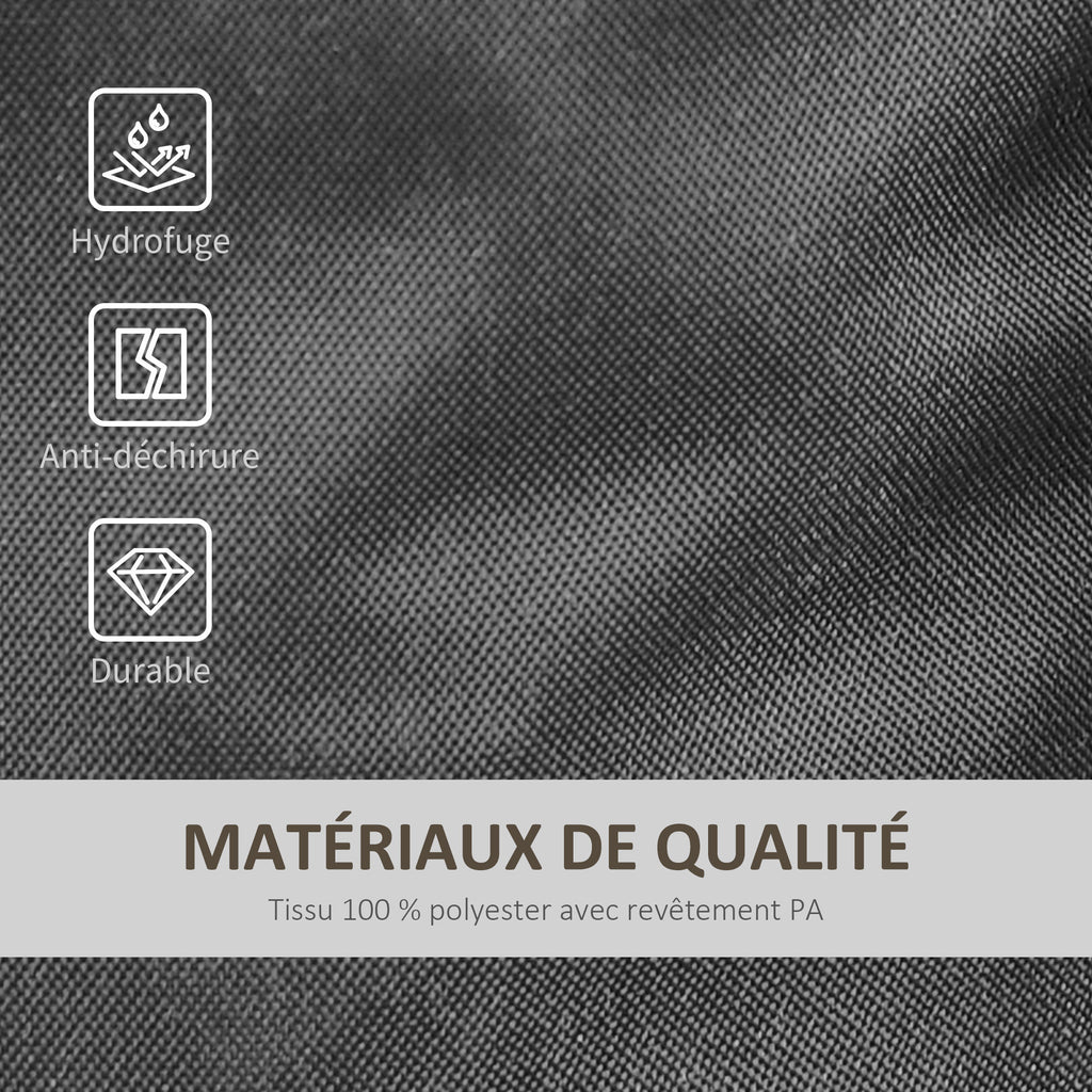 Lot 4 sacs de lestage de fixation pour tonnelle parasol pavillon, poids de lestage de pavillon, volume max. 15 kg, noir-5