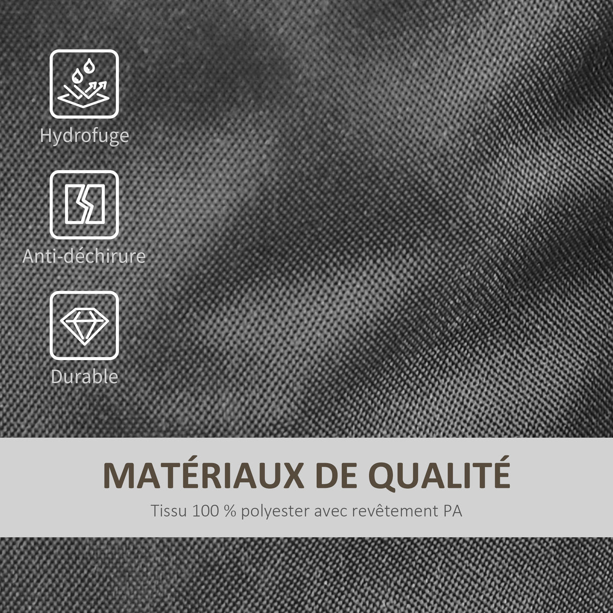 Lot 4 sacs de lestage de fixation pour tonnelle parasol pavillon, poids de lestage de pavillon, volume max. 15 kg, noir-5