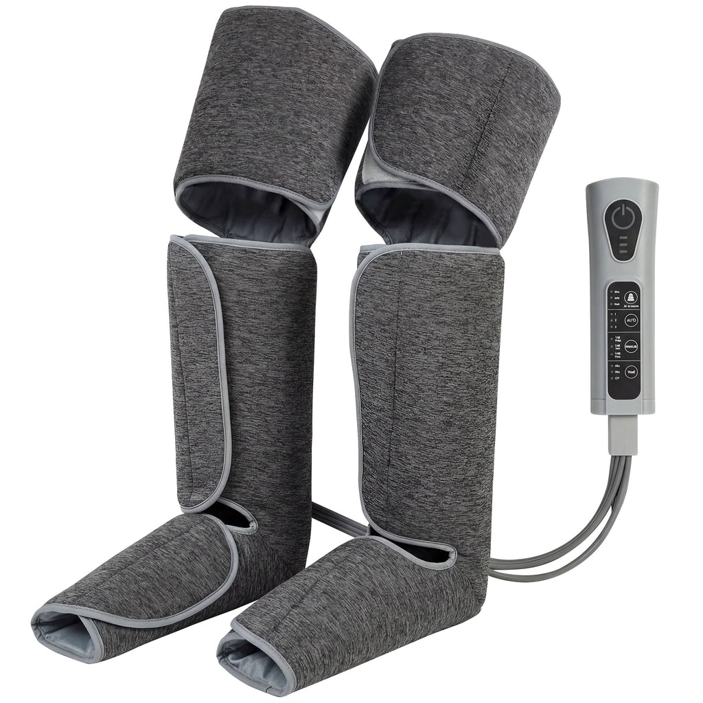 Masseur de jambes, masseur de compression pour les mollets, les genoux, les pieds avec chaleur, 3 modes automatiques-0