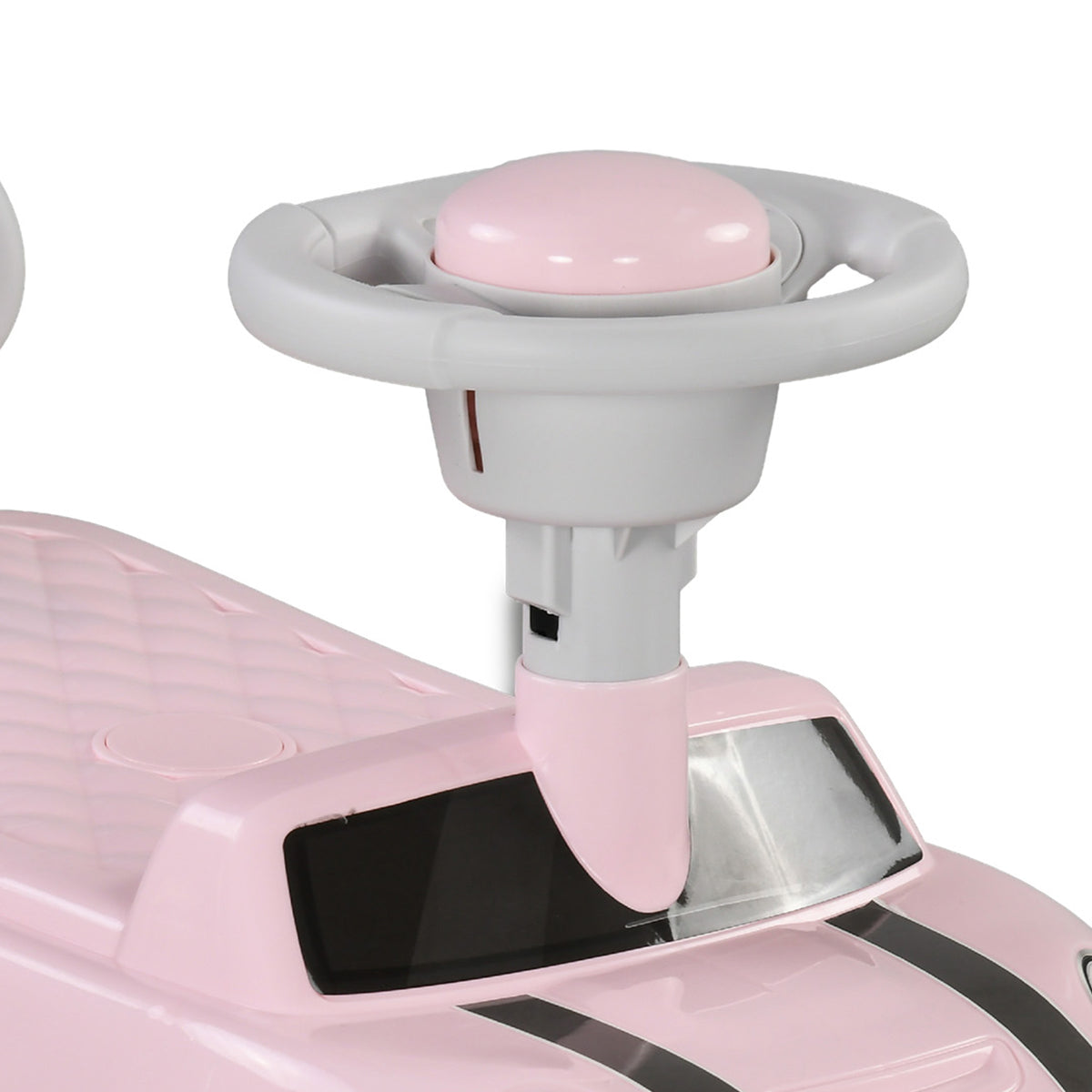 Porteur Enfants Voiture 18-36 Mois Volant klaxon et Butée Anti-bascule Charge 25 kg 53x25x35 cm Rose-9