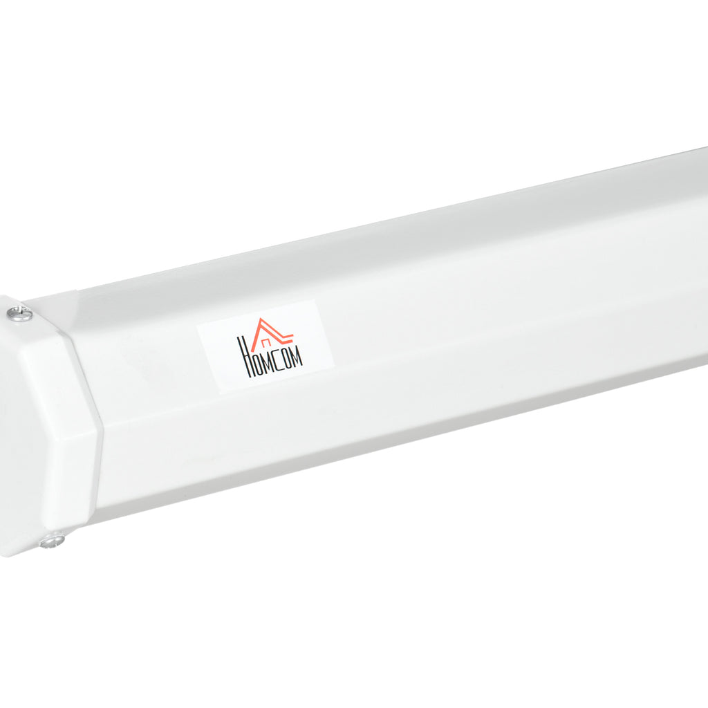 Écran de projection avec trépied pliable 120 pouces 4K HD 4:3, écran vidéoprojecteur réglable en hauteur, blanc-8