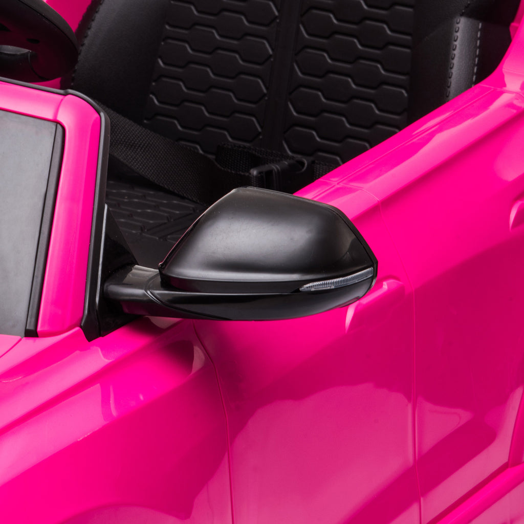 Voiture électrique enfants sous licence Audi RS Q8, véhicule électrique avec télécommande, USB, Bluetooth, rose-8