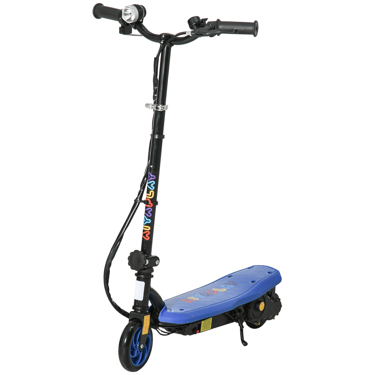 Trottinette électrique 120 W pliable pour enfant 7-14 ans 12 Km/h max. autonomie 10 Km max. bleu-0