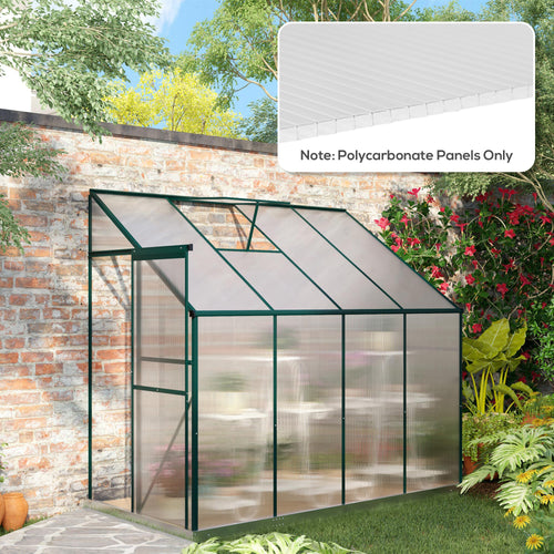 14 panneaux de polycarbonate alvéolaire 4 mm, résistant aux UV, personnalisable, dim. d'un panneau 121L x 61l cm-1
