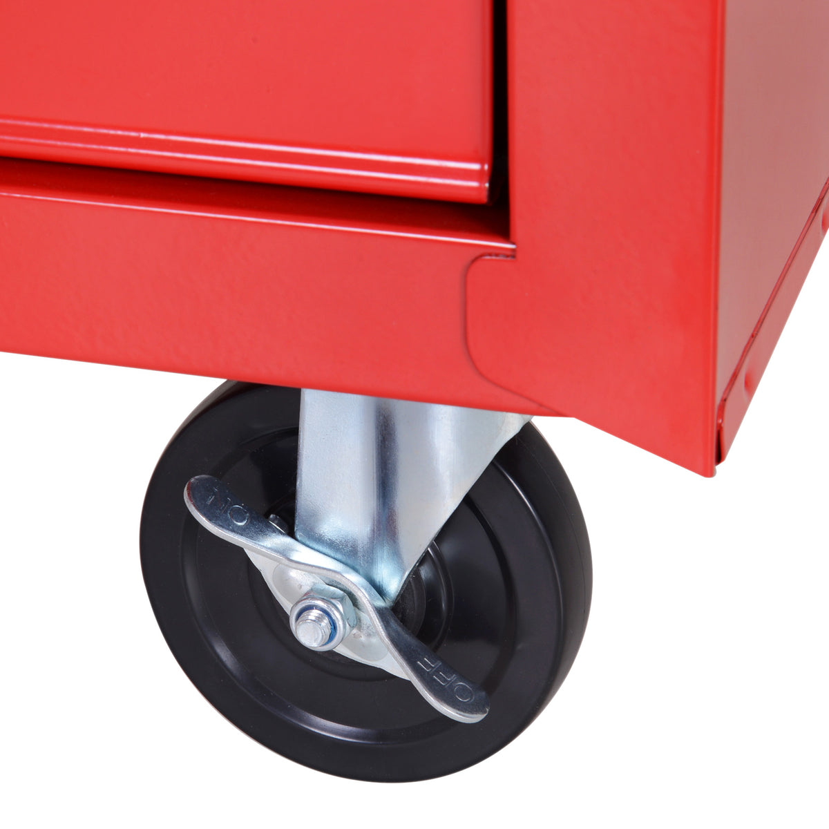 Chariot à outils sur roulettes pour atelier avec 5 tiroirs verrouillable 2 clés acier 69 x 33 x 75 cm rouge-8