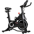 Vélo d'Appartement, Vélo d'Exercice, Résistance Magnétique Réglable, Écran LCD, Siège Confortable, 108x51x116cm, Blanc-0