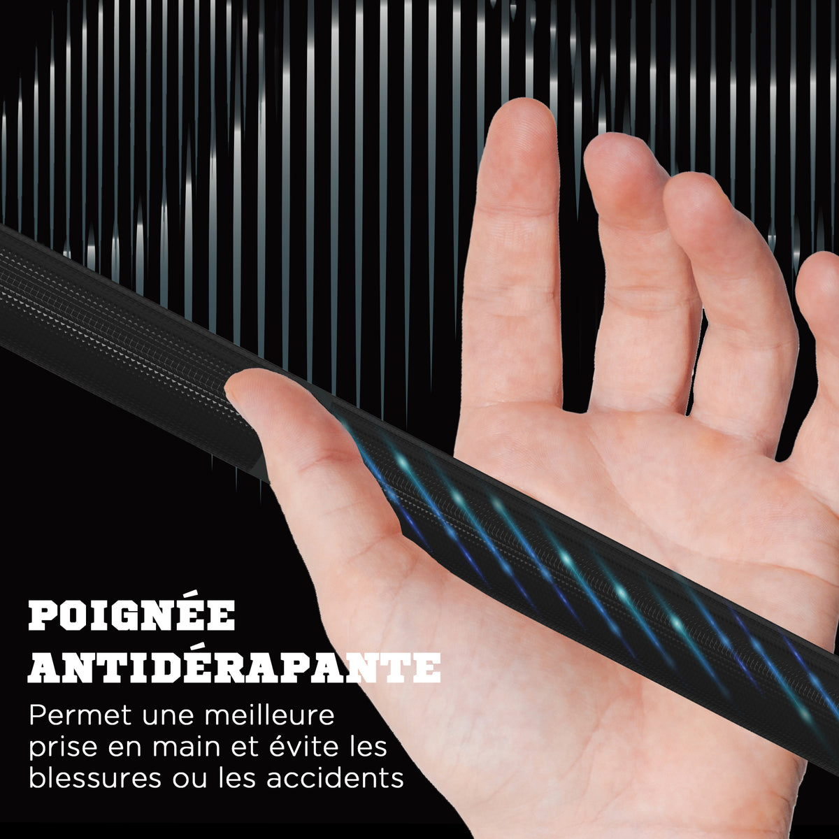 Barre d'haltères en acier 180 cm Ø50 mm avec 2 pinces Charge 200 kg Barre de musculation pour disques Ø5 cm Fitness-4