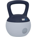 Kettlebell 10kg - haltère avec poignée antidérapante, gris et bleu-0