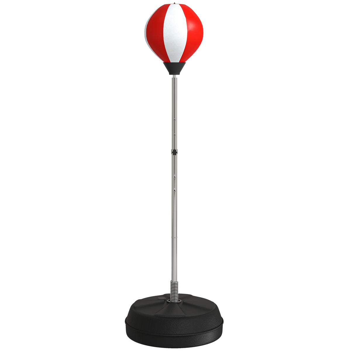 Sac de Frappe sur Pied Punching ball sur pied réglable en hauteur 126-144 cm avec gants, pompe et base de lestage-0