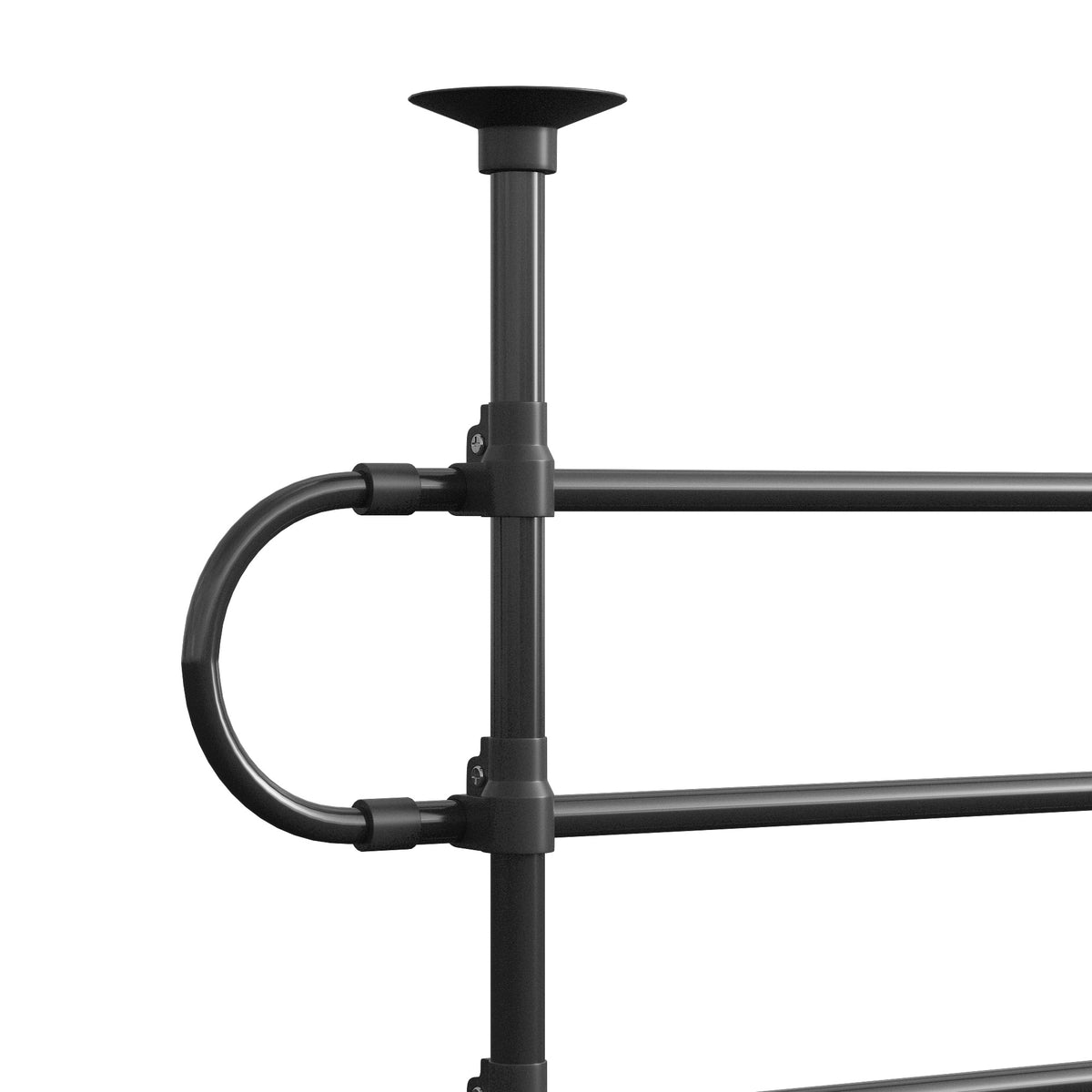 Grille de séparation pour chien universel, barrière de sécurité extensible pour animaux de compagnie, en acier noir-9