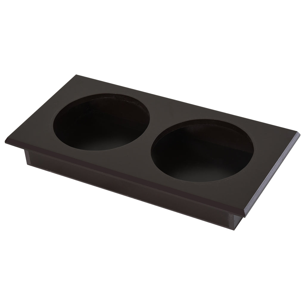Gamelles chiens surélevées gamelle double chien chat Porte-gamelles surélevé 60L x 30l x 41H cm bois chocolat-8