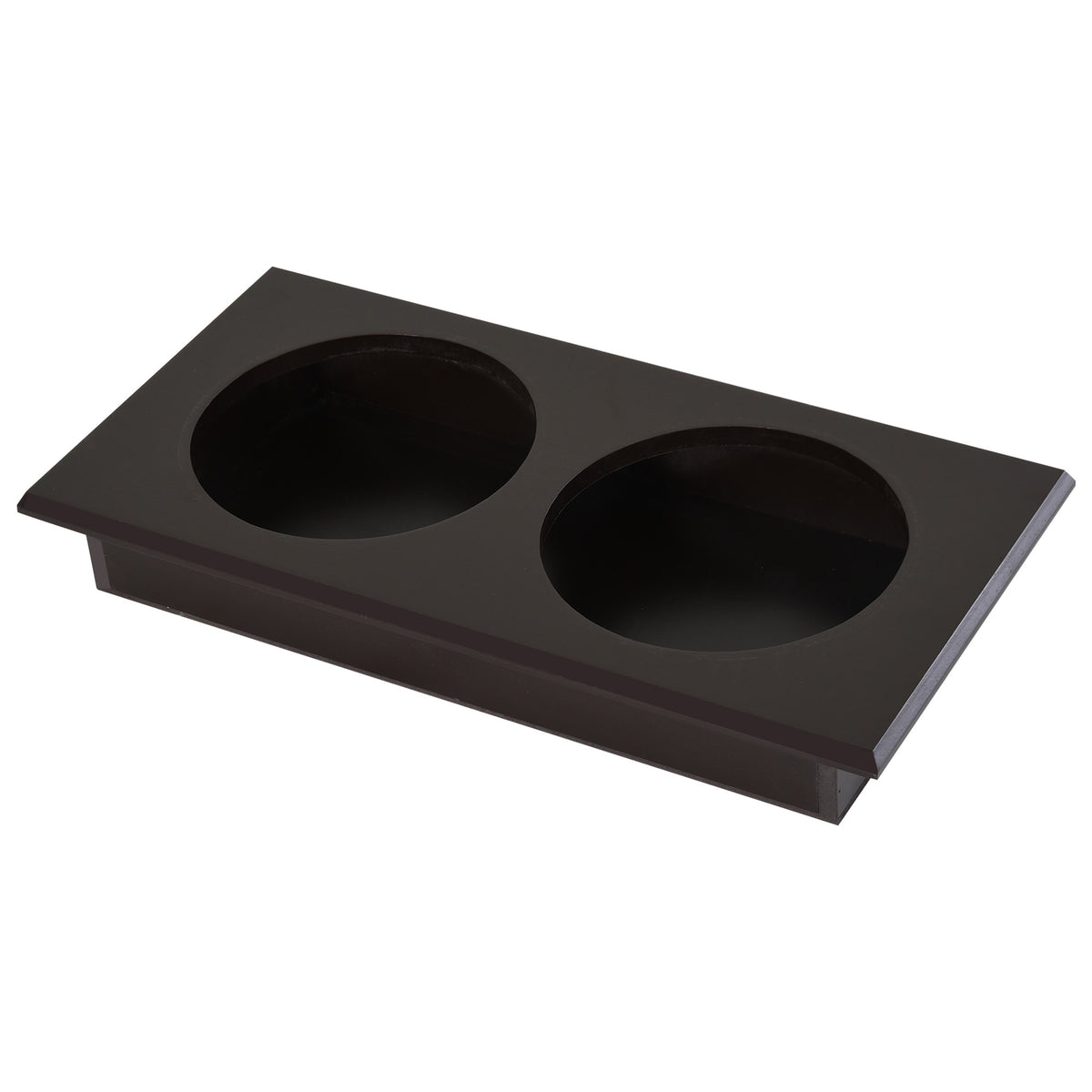 Gamelles chiens surélevées gamelle double chien chat Porte-gamelles surélevé 60L x 30l x 41H cm bois chocolat-8