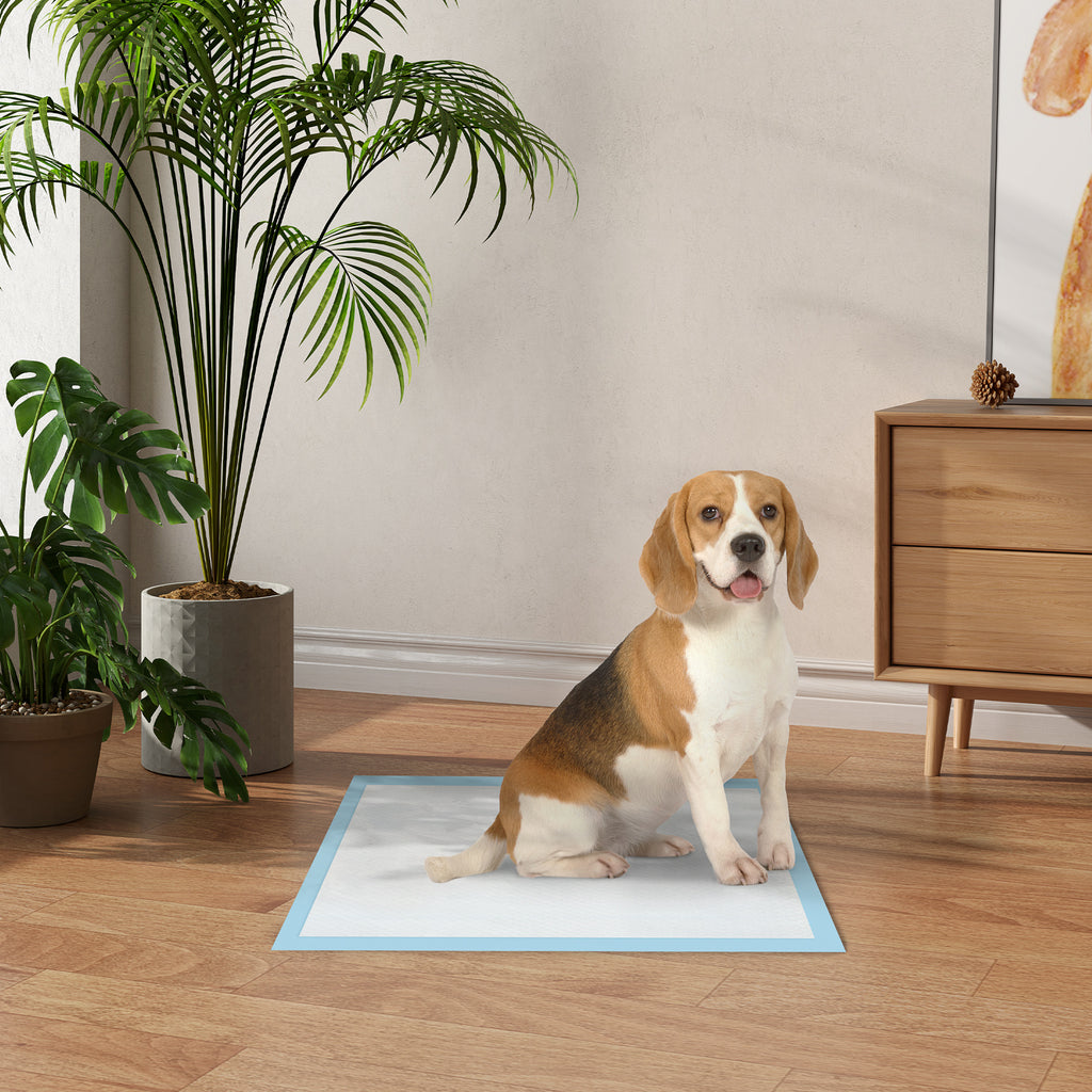 Lot de 80 tapis d'entraînement pour chien, étanche, 6 couches avec surface à séchage rapide, protection, 60 x 60 cm-9