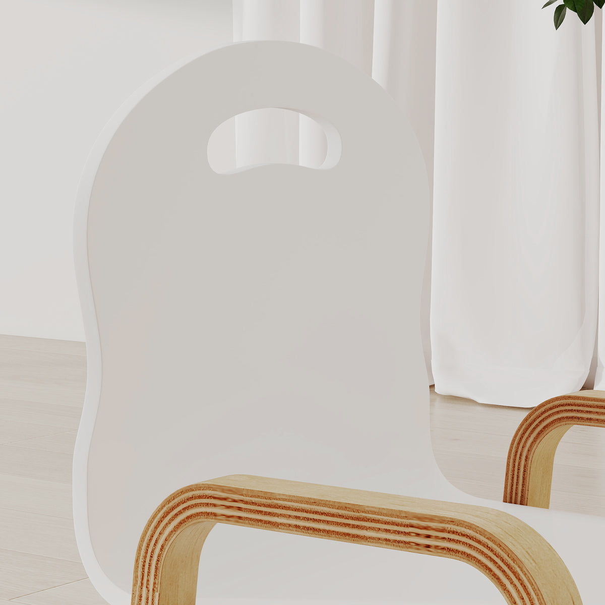 Lot de 2 chaises pour enfants réglables en hauteur fauteuil enfants en bois massif avec accoudoirs 39x34x61,5cm blanc-8