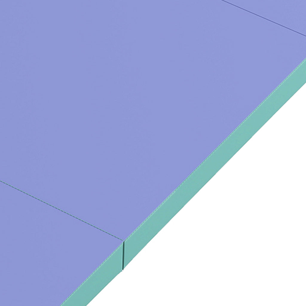 Tapis de gymnastique pliable portable, tapis de sport épais en 4 parties avec poignées, 180 x 60 x 5 cm, vert et violet-8