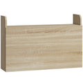 Bureau suspendu table murale table d'ordinateur murale et tablette rabattable avec rangements - 77 x 20 x 51 cm-0