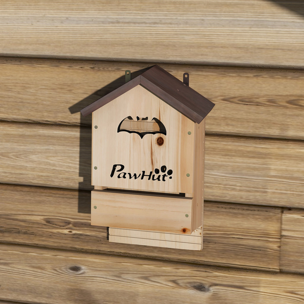 Lot de 3 Nichoirs Chauve Souris en Bois abri à chauves-souris 23 x 9,5 x 36,5 cm effet bois naturel-8