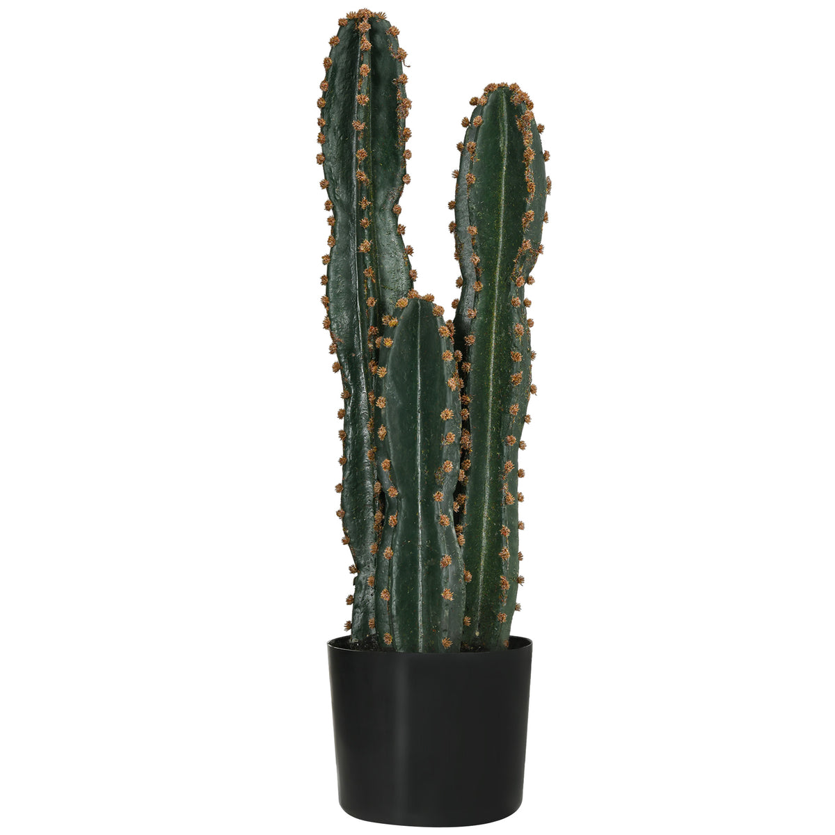 Cactus artificiel grand réalisme plante artificielle grande taille dim. Ø 17 x 60H cm vert-0