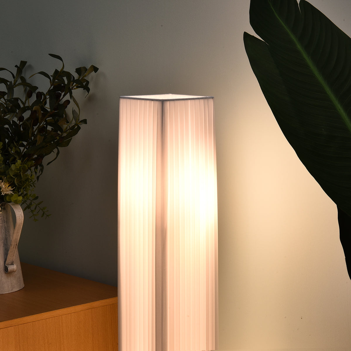Lampadaire Lampe sur Pied de Salon Style Moderne Lampadaire sur Pied avec Interrupteur Acier Blanc-6