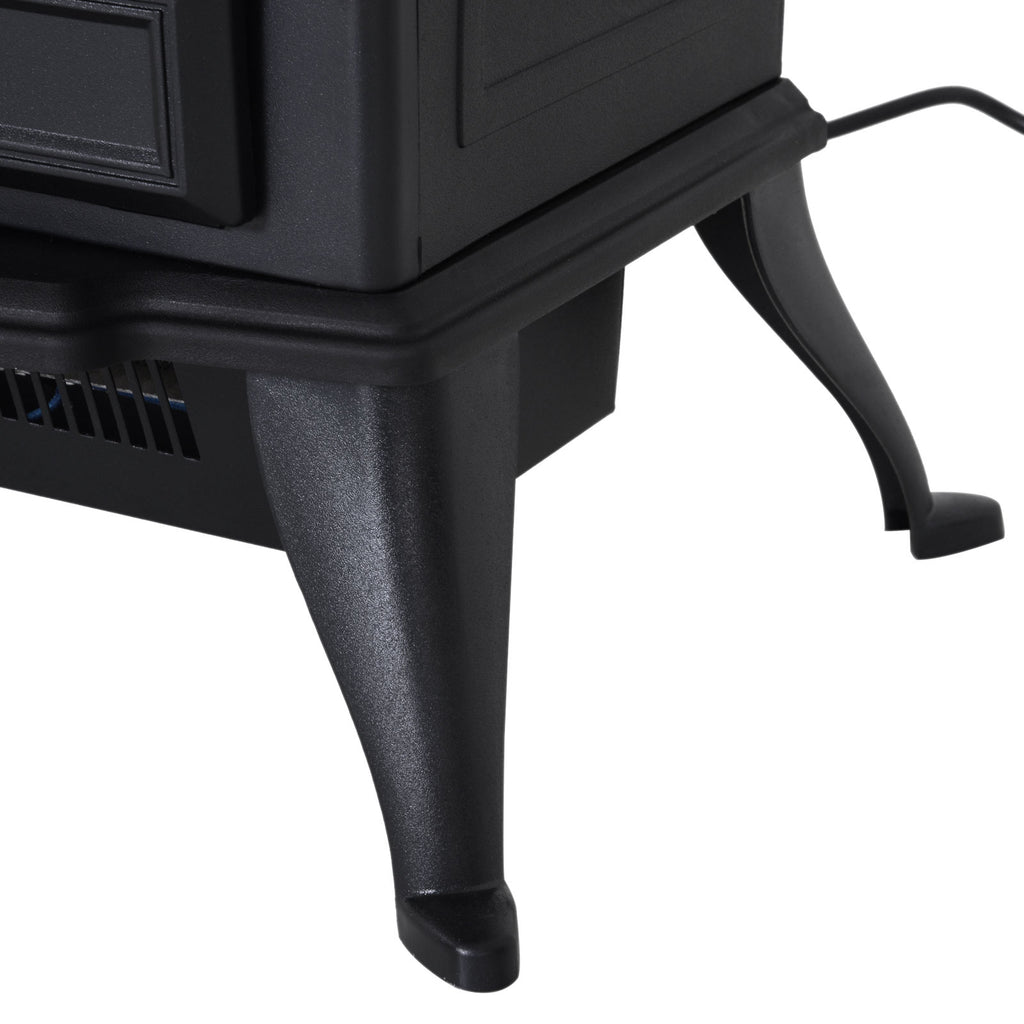 Cheminée électrique sur pied 1000/2000 W, fausse cheminée décorative avec effet flamme LED, protection contre la surchauffe, zone de couverture 15-30 m², noir-7