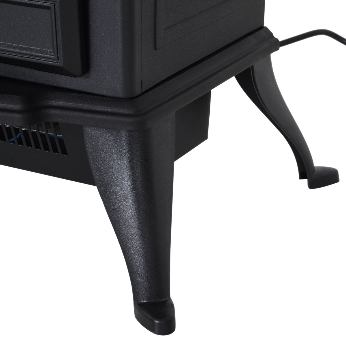 Cheminée électrique sur pied 1000/2000 W, fausse cheminée décorative avec effet flamme LED, protection contre la surchauffe, zone de couverture 15-30 m², noir-7