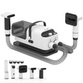 Aspirateur poil de chien et séchoir 5-en-1 kit toilettage chien professionnel 12kPa  50dB 37,6x17,5x18,5cm blanc-0