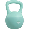 Kettlebell 6 kg haltère avec poignée antidérapante pour fitness musculation cardio, 19 x 19 x 28 cm vert-0