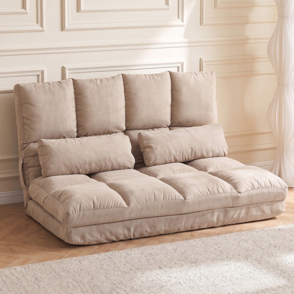 Chauffeuse Matelas d'appoint Pliant - Fauteuil Convertible - Inclinaison Dossier réglable 14 Positions - 2 Coussins-1