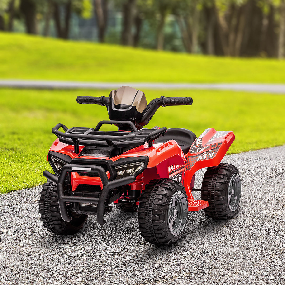 Quad buggy voiture électrique enfant quad électrique 18-36 mois 6 V 2 Km/h max. rouge-9