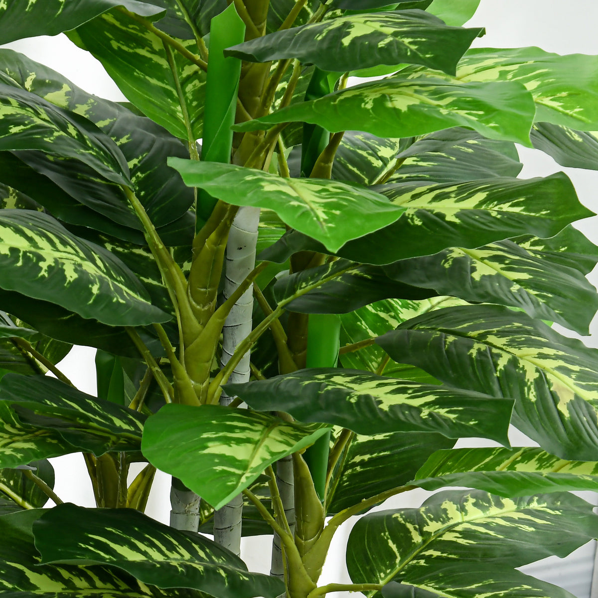 Plante artificielle calathea hauteur 120 cm pot ciment 53 feuilles - intérieur-7