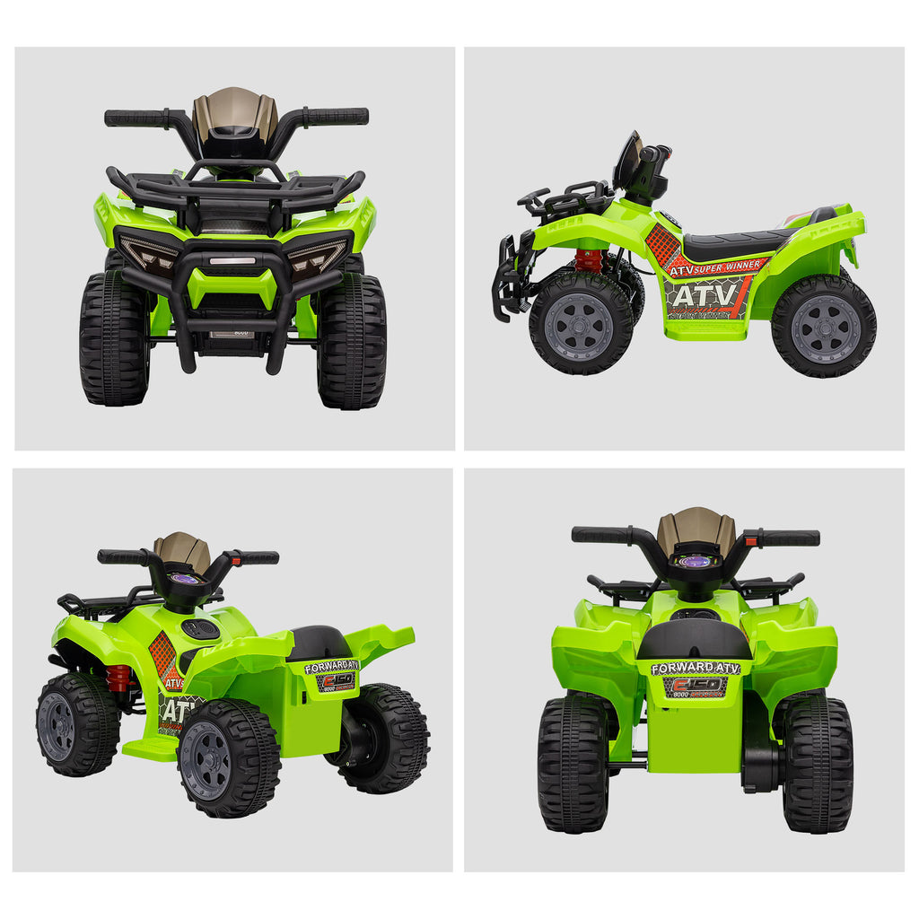 Quad buggy voiture électrique enfant quad électrique 18-36 mois 6 V 2 Km/h max. vert-7