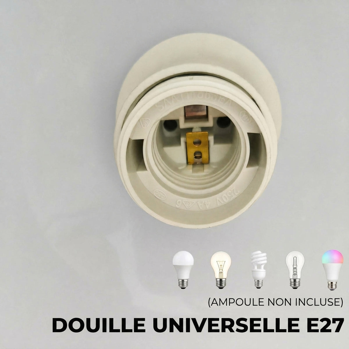 Lampadaire sur Pied Salon, Lampe sur Pied Moderne 40W, Douille E27, Hauteur Réglable, Abat‑jour Orientable, Doré-4