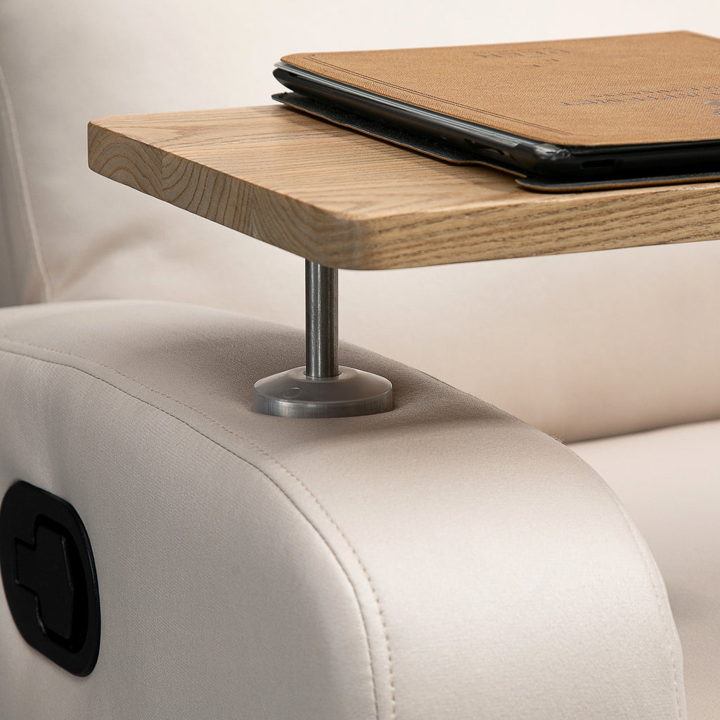 Fauteuil de relaxation fauteuil de massage inclinable avec Tablette, Poches latérales et Télécommande chaise TV-7