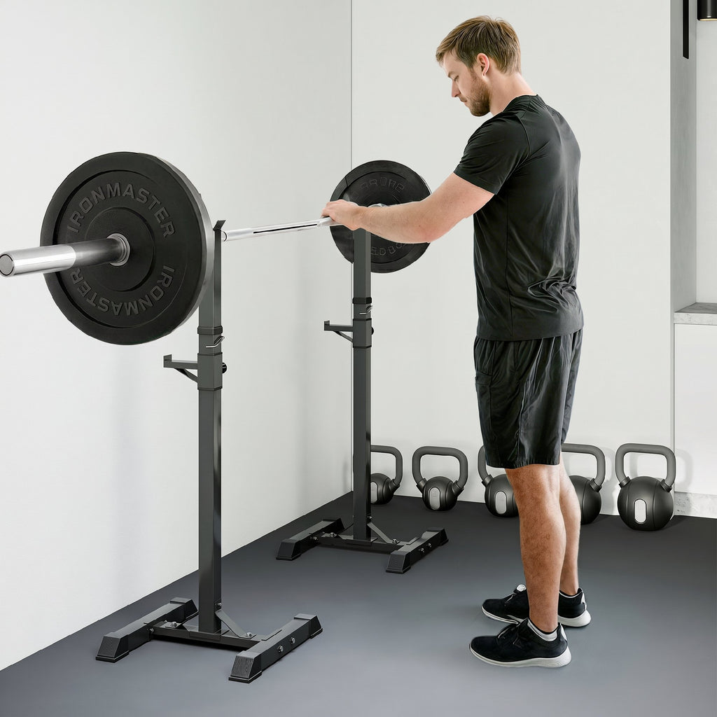 Support de musculation entrainement pour barre longue haltère charge max. 150 Kg-7