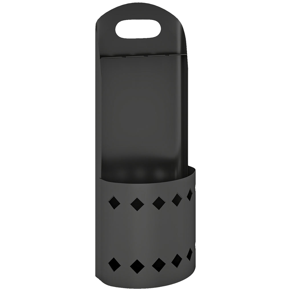 Ensemble serviteur de cheminée 4 pièces, accessoire outils cheminee avec balai pelle tisonnier et support, en métal noir-0