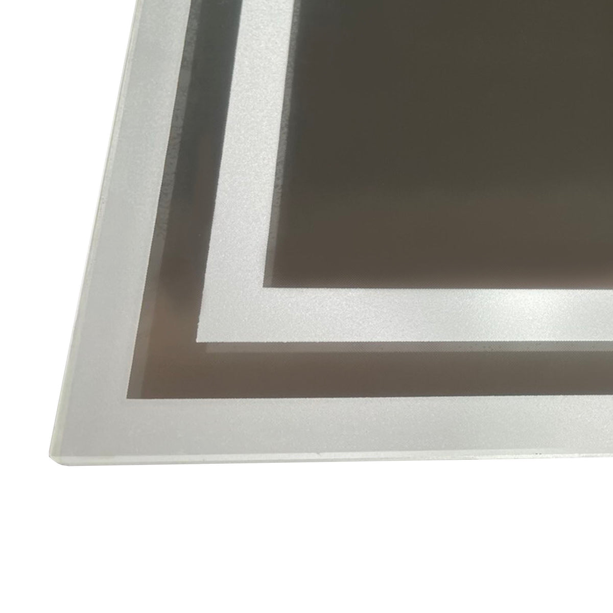 Miroir de salle de bain rectangulaire mural lumineux LED horizontal ou vertical, 100 x 60 cm-8