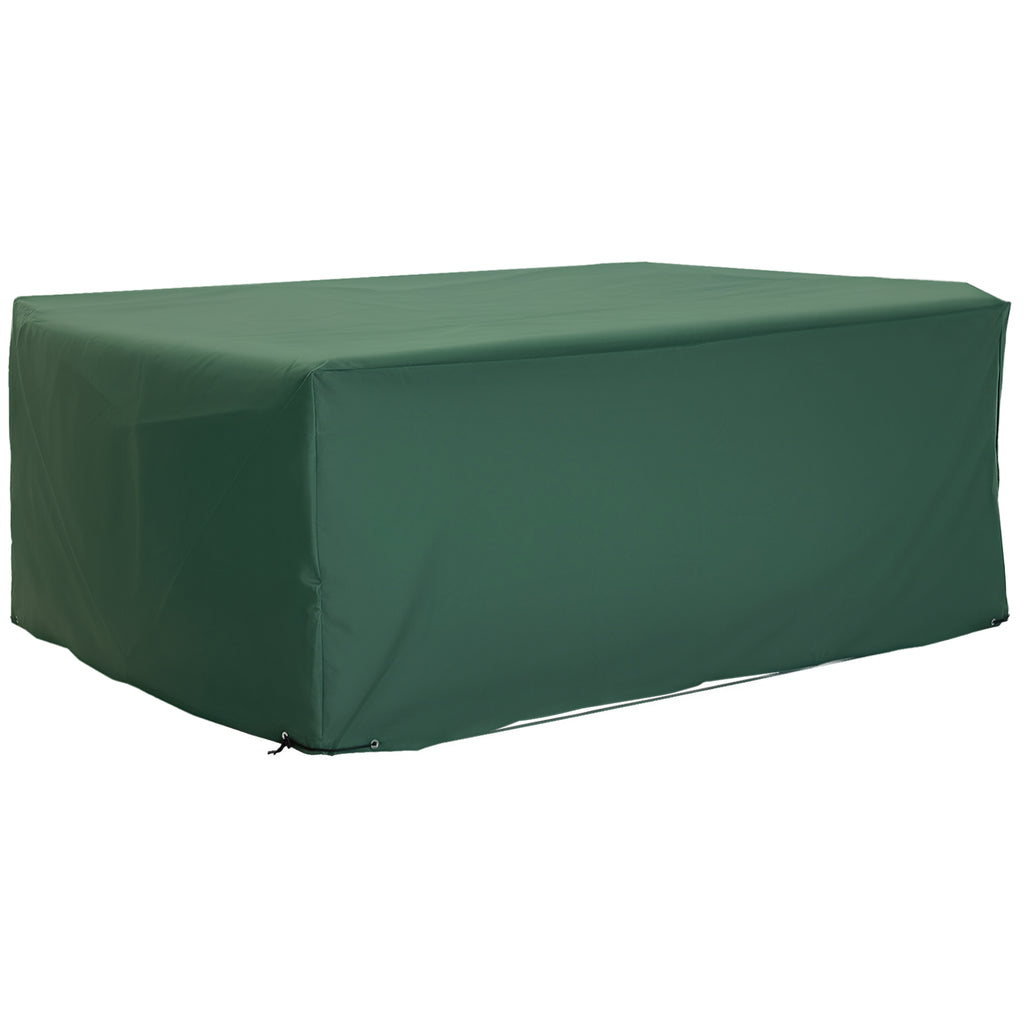 Housse de Protection Étanche Housse Salon de Jardin 600D Oxford Tissu Bâche Salon de Jardin Extérieur Imperméable rectangulaire 210L x 140l x 80H cm Vert-0