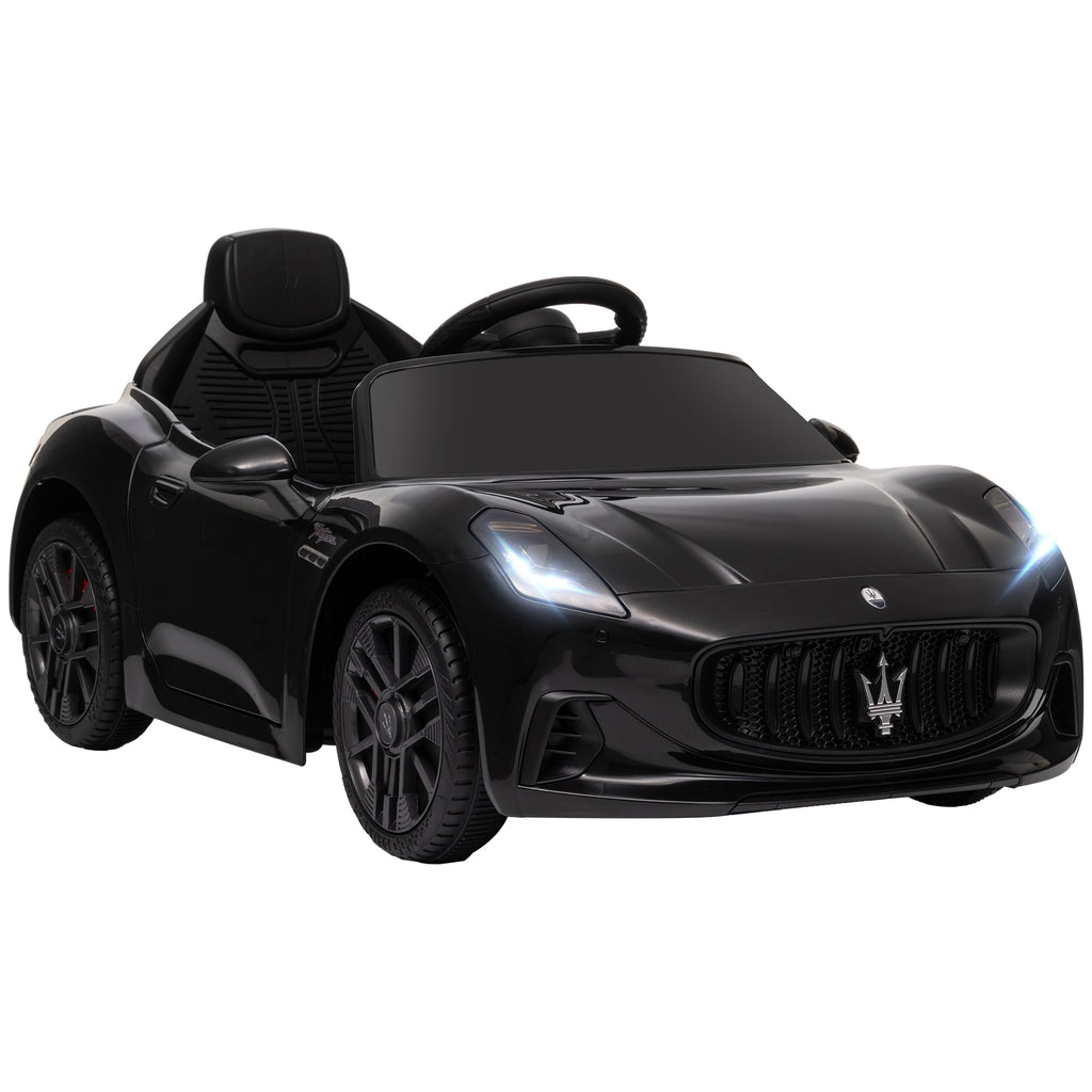 Voiture électrique pour enfants sous licence Maserati Gran Turismo Folgore, 12V avec télécommande, de 3 à 5 ans, noir-0