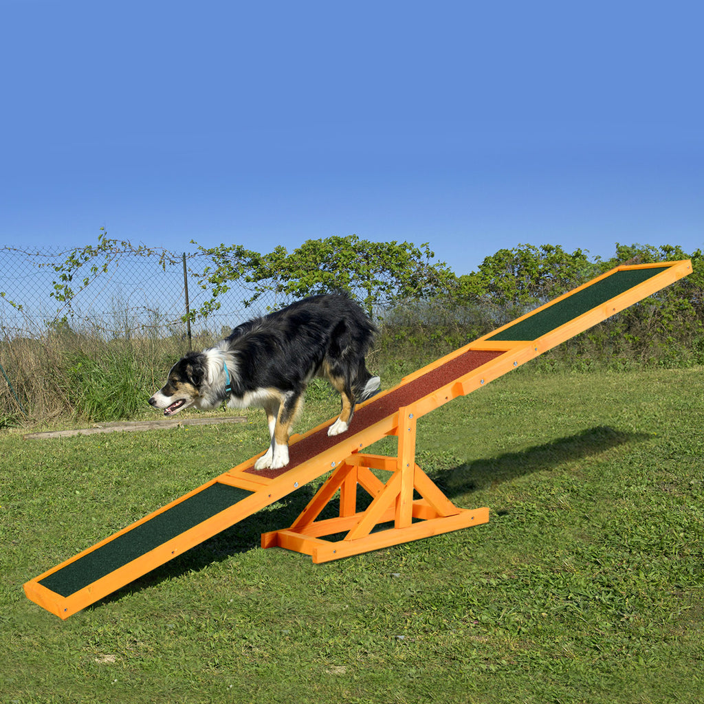 Agility sport pour chien bascule - bascule pour chien - équipement entrainement chien - bois pré-huilé feutre-9