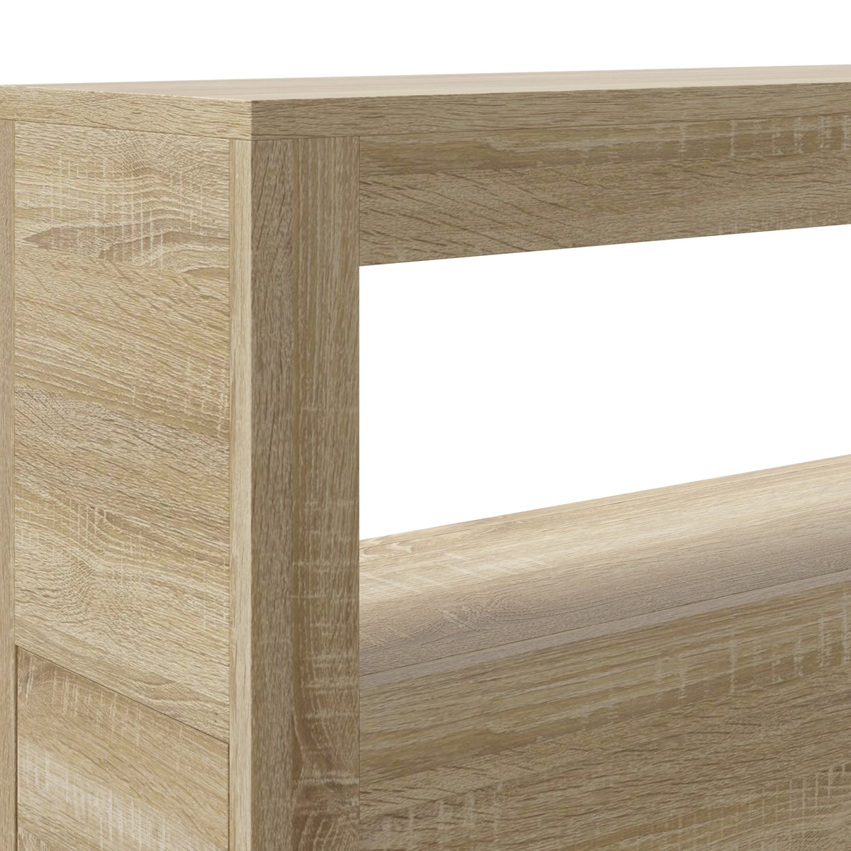 Meuble de rangement de salle de bain sur roulette armoire WC toilettes étagère ouverte 2 tiroirs 16 x 52 x 71,5 cm chêne-9